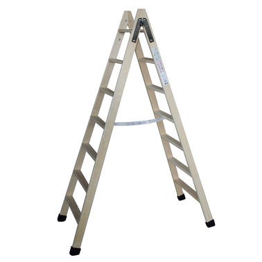 Bricomart ESCALERA DE MADERA 7 + 7 PELDAÑOS
