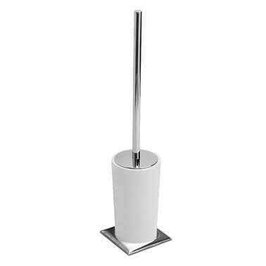 Bricomart ESCOBILLERO DE BAÑO RONDA CROMADO