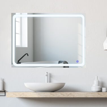 Bricomart ESPEJO DE BAÑO CON LUZ LED MARC 140X80CM