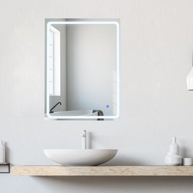 Bricomart ESPEJO DE BAÑO CON LUZ LED MARC 60X80CM