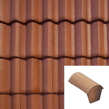 Bricomart FINAL DE CUMBRERA TEJA LATINA MASA ROJO