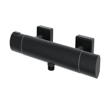 Bricomart GRIFO DE DUCHA TERMOSTÁTICO ROUEN NEGRO