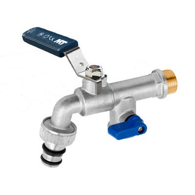 Bricomart GRIFO JARDÍN DOBLE Ø1/2"-3/4"