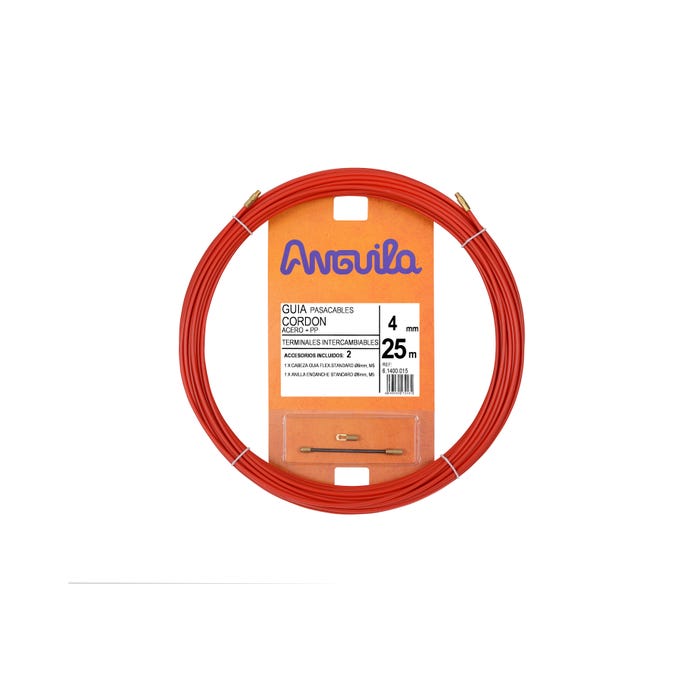 Bricomart GUIA PASACABLE CORDÓN ACERO ANGUILA 25M