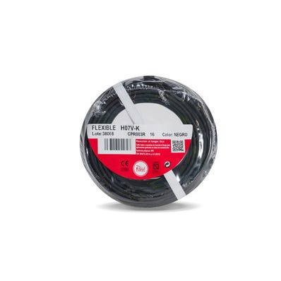 Bricomart HILO FLEXIBLE H07V-K 2 5mm2 NEGRO 25M