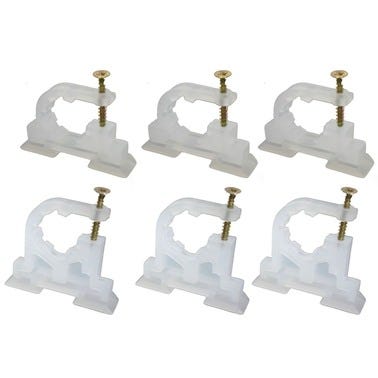 Bricomart KIT 6 ABRAZADERAS Ø1" CAJA COLECTOR