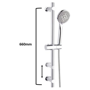 Bricomart KIT DE DUCHA BARRA UNIV SWIFT 66 CM CR