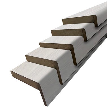 Bricomart KIT MOLDURAS LACADA GRIS 7 ALA 10+25