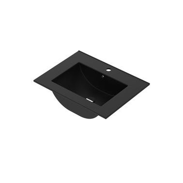 Bricomart LAVABO DE ENCIMERA 61CM NEGRO MATE