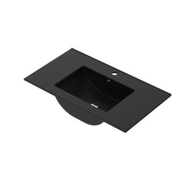 Bricomart LAVABO DE ENCIMERA 81CM NEGRO MATE