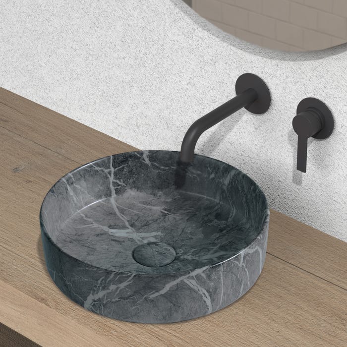Bricomart LAVABO SOBREPONER REDONDO 36CM MARMOL