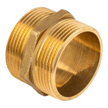 Bricomart MACHÓN LATÓN 1 1/2" MACHO ROSCAR-ROSCAR