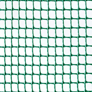 Bricomart MALLA PLÁSTICA CUADRADA VERDE 10MM 1X5 M