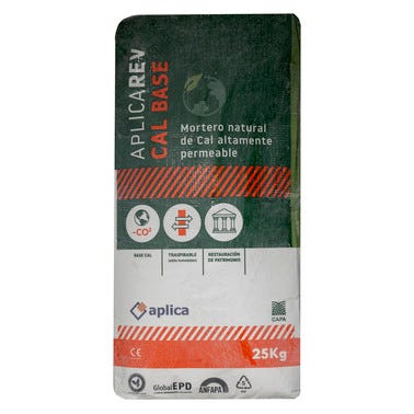 Bricomart MORTERO BASE CAL APLICAREV 25 KG BLANCO
