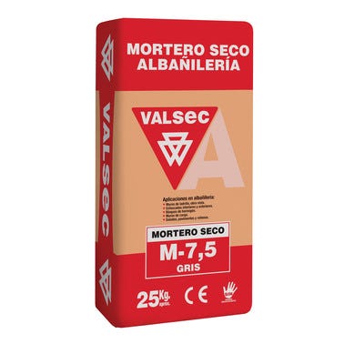 Bricomart MORTERO SECO GRIS M7 5 VALSEC 25KG