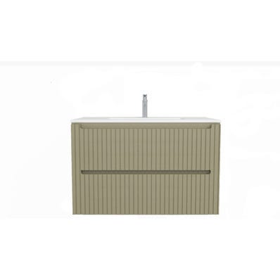 Bricomart MUEBLE DE BAÑO BLUR VERDE 80X45CM