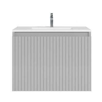 Bricomart MUEBLE DE BAÑO WAVE GRIS 80X45CM