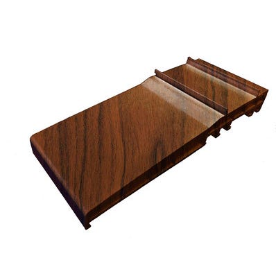 Bricomart PERFIL VIERTEAGUAS VENTANA PVC NOGAL