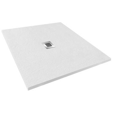 Bricomart PLATO DE DUCHA CUADRADO BLANCO 90X90X3CM
