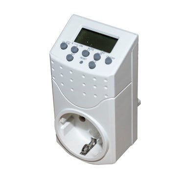 Bricomart PROGRAMADOR CON ENCHUFE DIGITAL 1800W