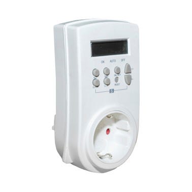 Bricomart PROGRAMADOR CON ENCHUFE DIGITAL 3680W