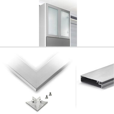 Bricomart PUERTA DE COCINA VITRINA 70 X 40 CM