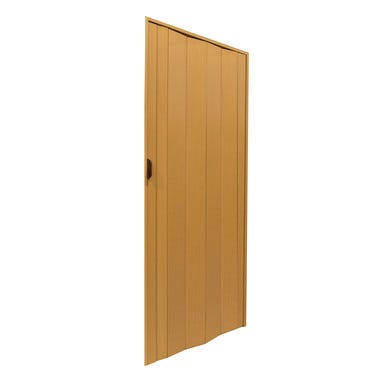 Bricomart PUERTA PLEGABLE PVC MADERA CLARA 84 CM