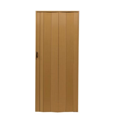 Bricomart PUERTA PLEGABLE PVC MADERA CLARA 84 CM Bricomart PUERTA PLEGABLE PVC MADERA CLARA 84 CM