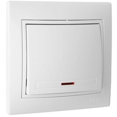 Bricomart PULSADOR CON LUZ SERIE EUROPA BLANCO