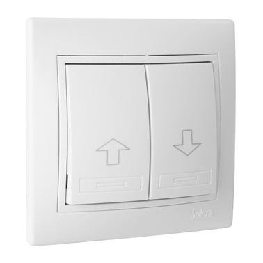 Bricomart PULSADOR PERSIANA SERIE EUROPA BLANCO