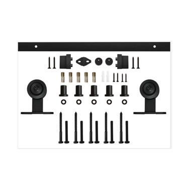 Bricomart RAIL + EMBELLECEDOR ACERO PUERTA MADERA