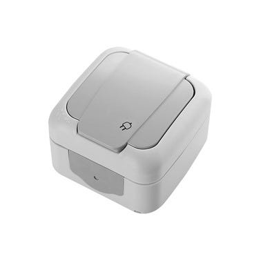 Bricomart SCHUKO SERIE SIEMENS COLOR GRIS IP54