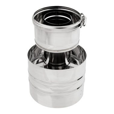 Bricomart SOMBRERETE PARED DOBLE Ø80MM INOXIDABLE