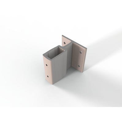 Bricomart SOPORTE BALAUSTRE ALUMINIO 20X40CM