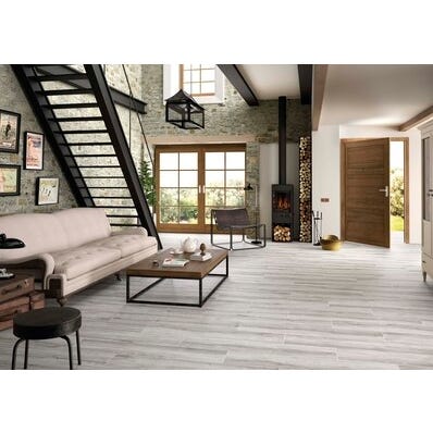 Bricomart SUELO PORCELÁNICO 23X120CM LIMEWOOD GRAU