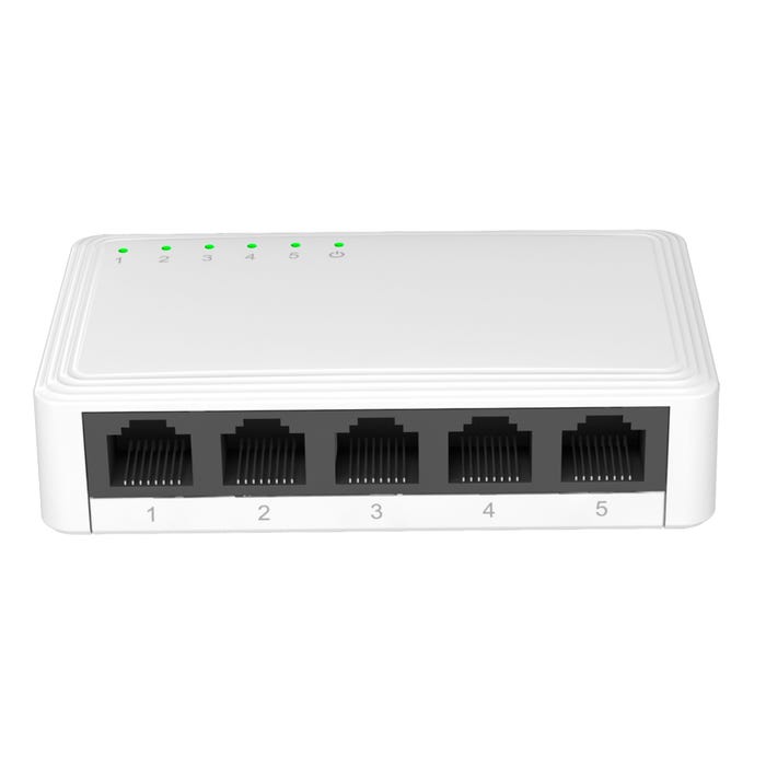Bricomart SWITCH 5 PUERTOS 10/100/1000MBPS