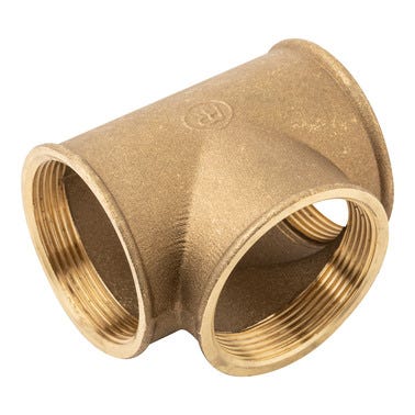 Bricomart TE LATÓN 2" HEMBRA ROSCAR-ROSCAR