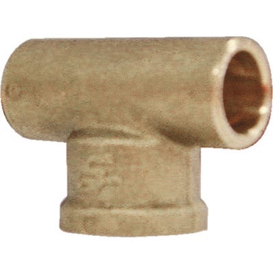 Bricomart TE LATÓN 22MMX1/2" HEMBRA SOLDAR-ROSCAR