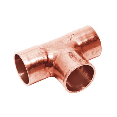 Bricomart TE Ø15MM COBRE HEMBRA 4 UNIDADES