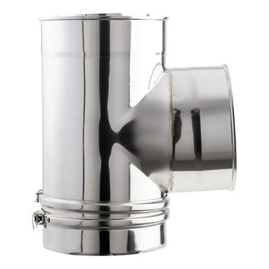Bricomart TE PARED DOBLE Ø150MM INOXIDABLE