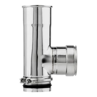 Bricomart TE PARED SIMPLE Ø80MM INOXIDABLE