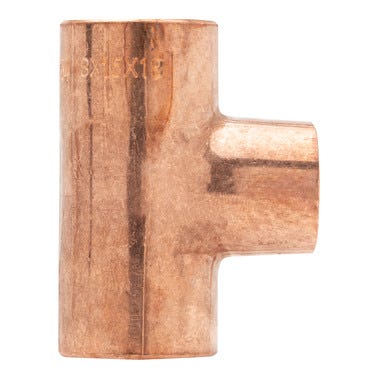 Bricomart TE REDUCIDA Ø22X15X22MM COBRE 2 UNIDADES