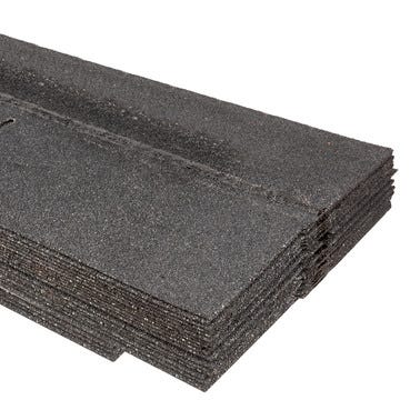 Bricomart TÉGOLA ASFÁLTICA CORTE RECTO NEGRO 3 M2