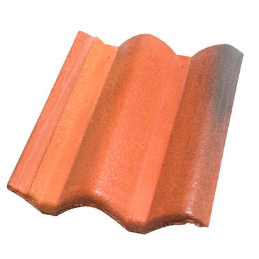 Bricomart TEJA DE HORMIGÓN TEIDE BRONCE 42X33 1 CM