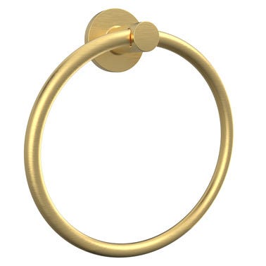 Bricomart TOALLERO ANILLA PVD RONDO ORO VIEJO