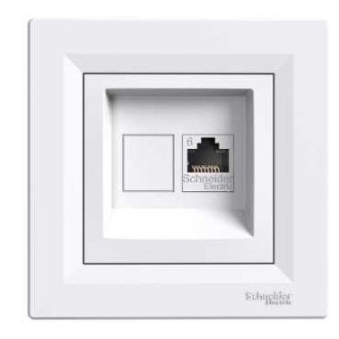 Bricomart TOMA RED RJ45 SERIE ASFORA BLANCO