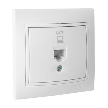 Bricomart TOMA RED RJ45 SERIE EUROPA BLANCO