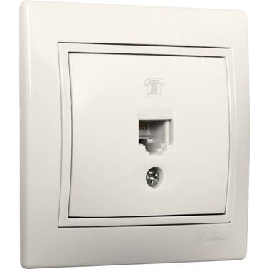 Bricomart TOMA TELEFONO SERIE EUROPA BLANCO