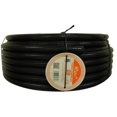 Bricomart TUBO CORRUGADO ARTICULADO NEGRO 20MM 25M