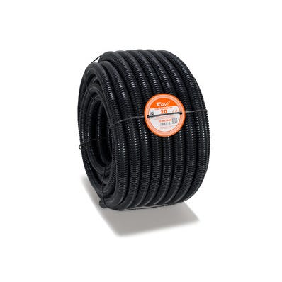 Bricomart TUBO CORRUGADO ARTICULADO NEGRO 20MM 25M